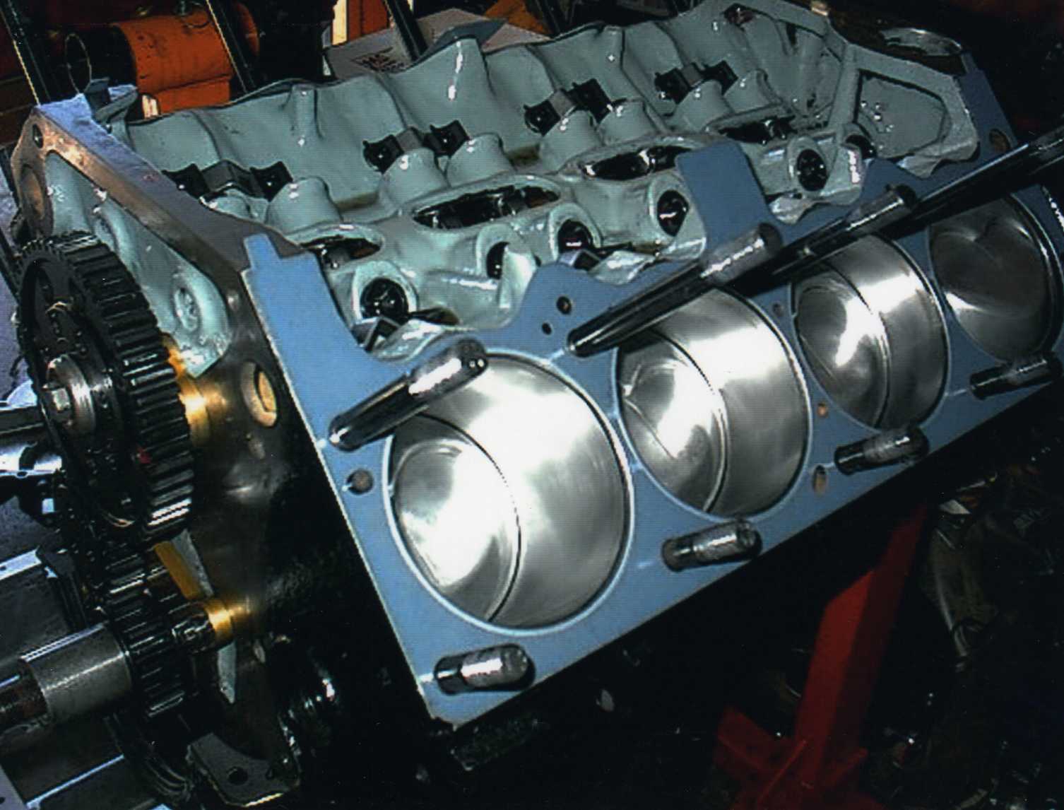 The 'fresh' motor showing perfect cylinders.